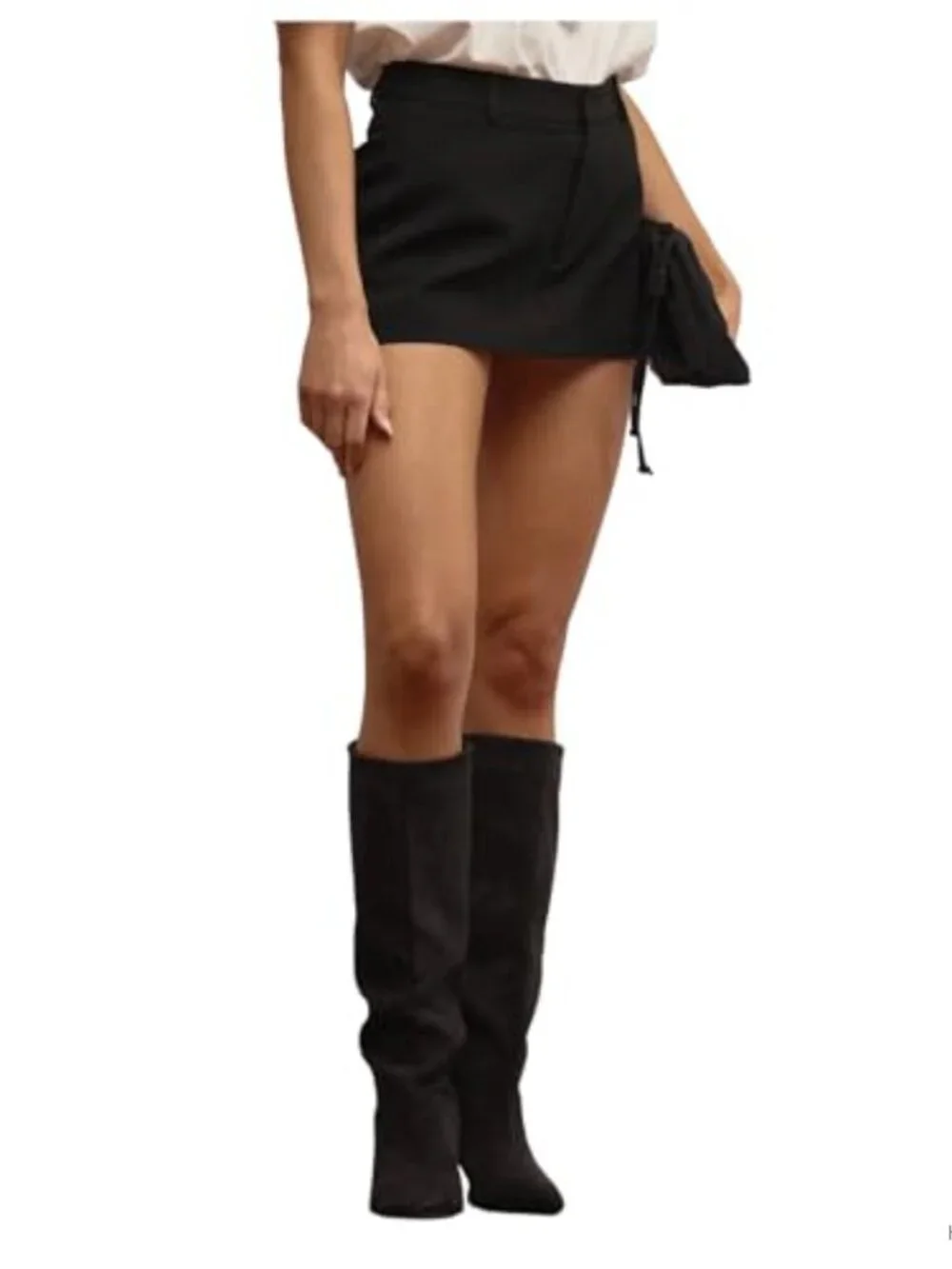 Floerns Women's Sexy Elegant Low Rise Mini Skirt with Underneath